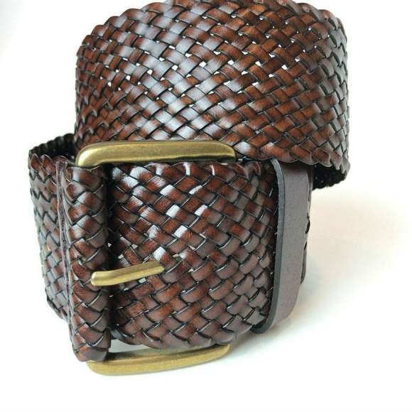 Accessories - Boho Finely Braided Brown Leather Belt